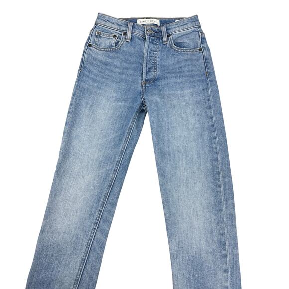 DENIM FORUM Aritzia The Yoko High Rise Slim Jean Sz 23 - Picture 3 of 8